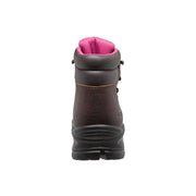 Women's 6" Brown Waterproof Cap Toe Work Boot Leather Boots-Womens Leather Boots-Inland Leather Co-Inland Leather Co