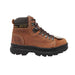 Women's 6" Steel Toe Work Boot Brown Leather Boots-Womens Leather Boots-Inland Leather Co-Inland Leather Co