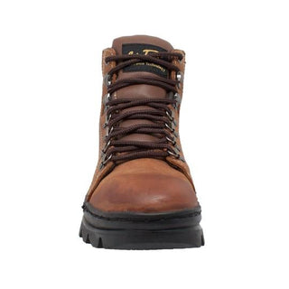 Women's 6" Work Hiker Brown Leather Boot-Womens Leather Boots-Inland Leather Co-Inland Leather Co