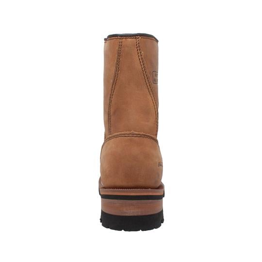 Women's Brown 9" Logger Leather Boots-Womens Leather Boots-Inland Leather Co-Inland Leather Co