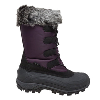 Women's Nylon Winter Purple Leather Boots-Womens Leather Boots-Inland Leather Co-Inland Leather Co