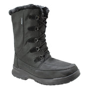 Womens Waterproof Nylon Winter Leather Boots-Womens Leather Boots-Inland Leather Co-Inland Leather Co