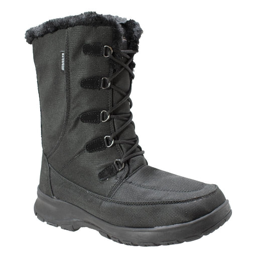 Womens Waterproof Nylon Winter Leather Boots-Womens Leather Boots-Inland Leather Co-Inland Leather Co