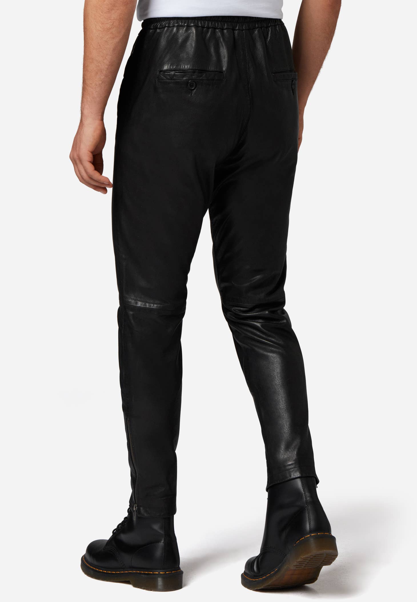 Biker Drop Crotch Dark Quilted Faux Leather Harem Pants / Streetwear / –  Ofelya Boutique