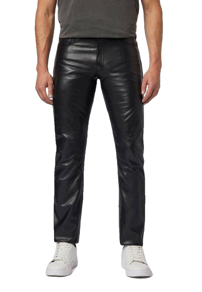 Skinny faux Men's leather trouser (Black) in Bangalore at best price by The  Raymond Shop - Justdial