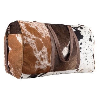 Real Cowhide Leather Duffel Bag Large Cowhide Travel Bag-Inland Leather Co