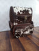 Cowhide Backpack Hair On | Exotic Tricolor Brown, Black-Inland Leather Co